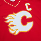 Lanny McDonald Calgary Flames Captain Patch 1988/89 Blue Line Player Jersey - Red