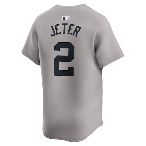 Derek Jeter New York Yankees Nike Away Limited Player Jersey - Gray/White