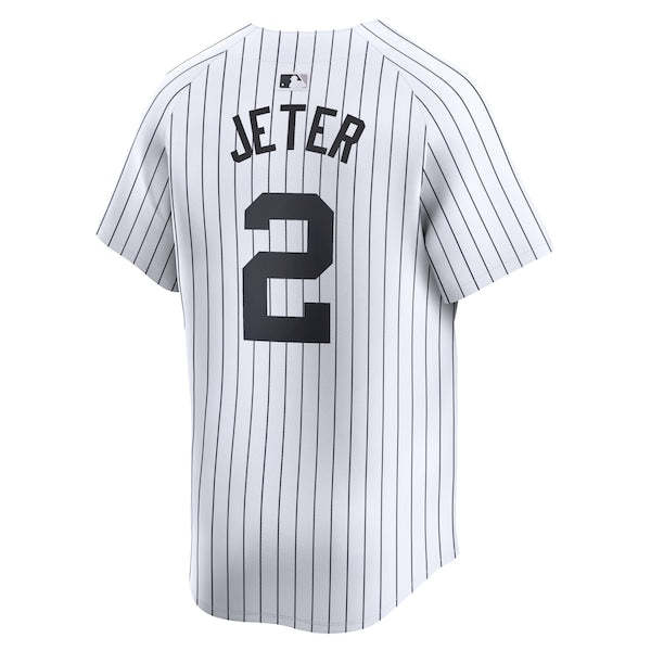 Derek Jeter New York Yankees Nike Home Limited Player Jersey - White/Gray