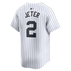 Derek Jeter New York Yankees Nike Home Limited Player Jersey - White/Gray