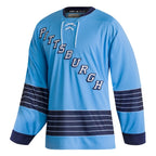 Pittsburgh Penguins adidas Team Classics Authentic Blank Jersey - Light Blue
