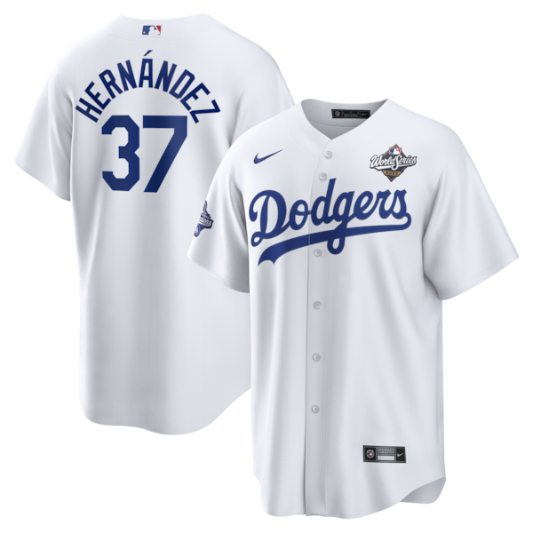 Teoscar Hernández Los Angeles Dodgers Nike Home 2025 World Series Champions Replica Jersey - White