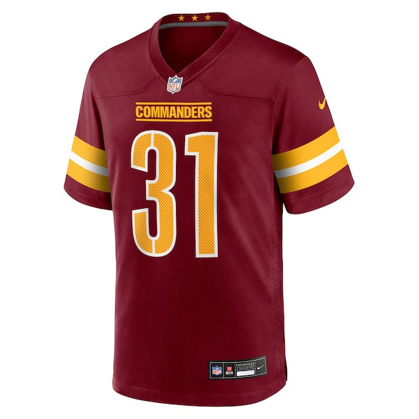 Jonathan Jones Washington Commanders Nike Team Game Jersey -  Burgundy