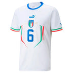 Marco Verratti Italy National Team Puma 2022/23 Away Replica Player Jersey - White