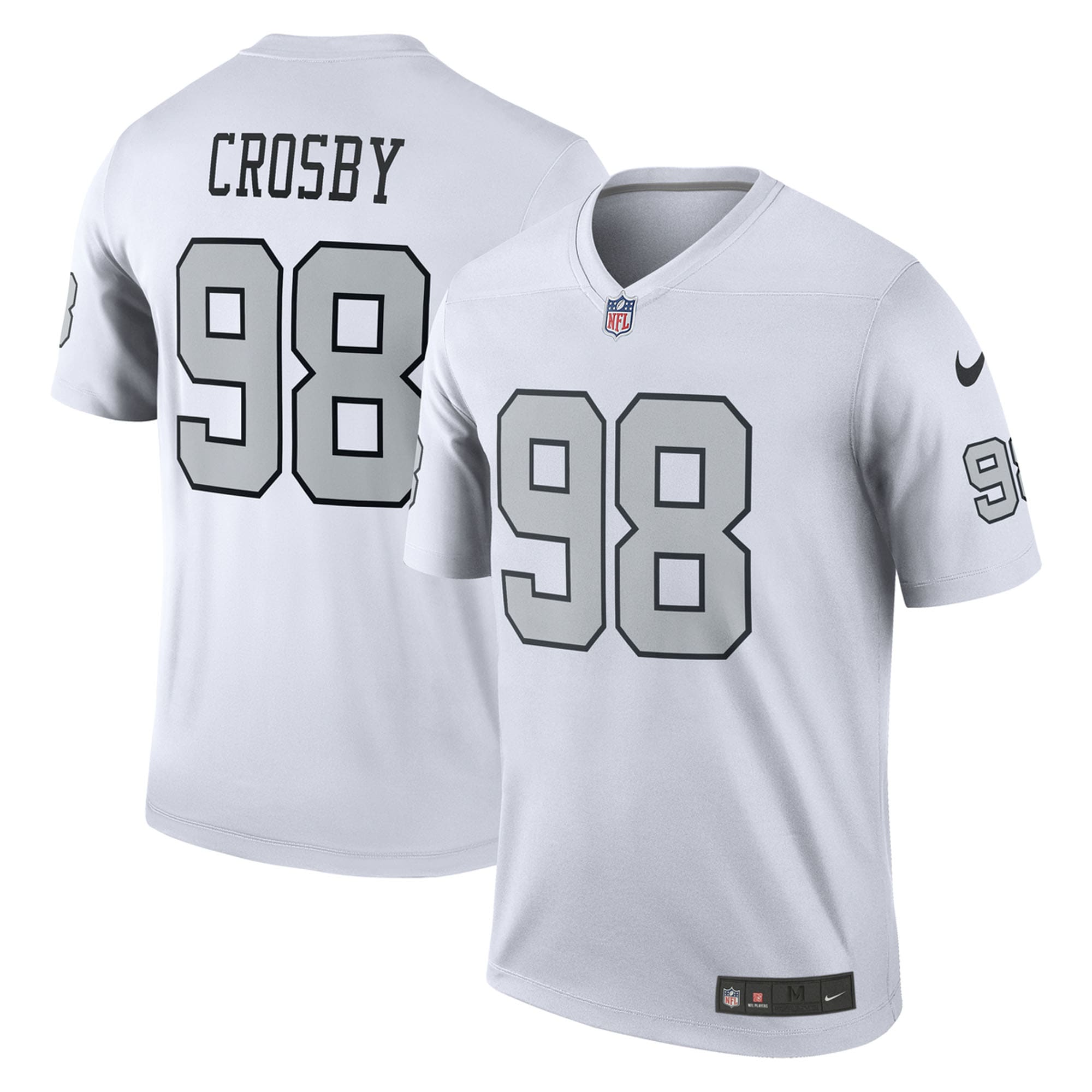 Maxx Crosby Las Vegas Raiders Nike Team Legend Jersey - Black/White