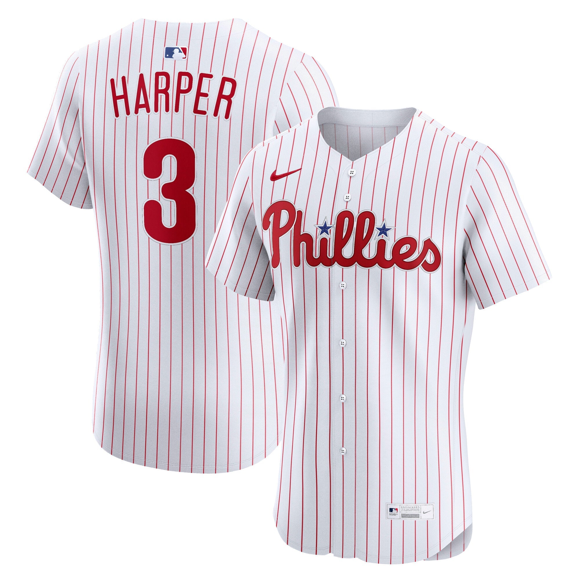 Bryce Harper Philadelphia Phillies Nike Alternate 2 Elite Jersey - Cream/White/Light Blue