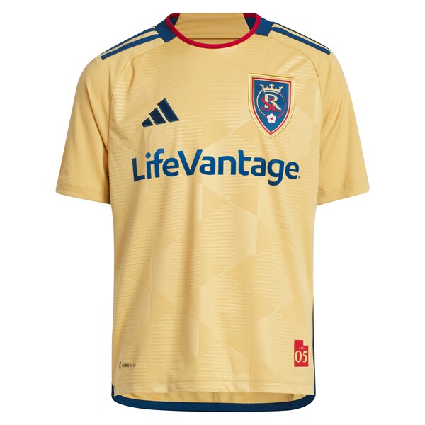 Justen Glad Real Salt Lake adidas Youth 2024 The Beehive State Kit Replica Player Jersey - Gold