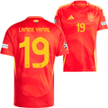 Lamine Yamal Spain National Team Youth adidas 2024 Home Replica Jersey - Scarlet