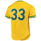Jose Canseco Oakland Athletics Cooperstown Collection Mesh Batting Practice Jersey - Gold