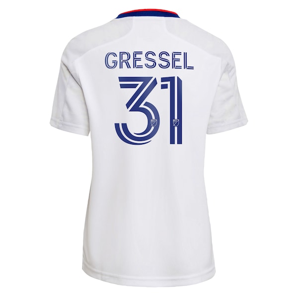 Julian Gressel D.C. United adidas Women's 2022 The Marble Replica Player Jersey - White