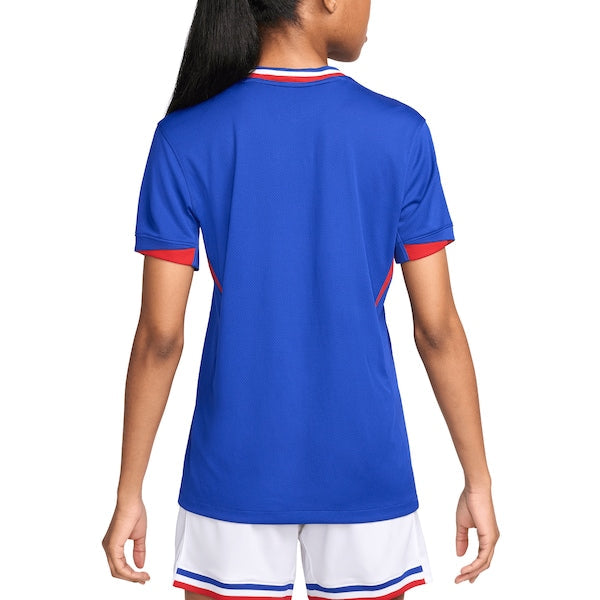 France National Team Nike Women's 2024 Home Replica Blank Jersey - Blue