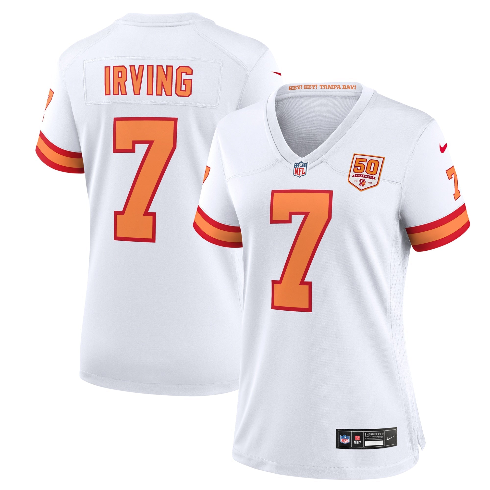Bucky Irving Tampa Bay Buccaneers Nike Women's 50th Season Team Game Jersey - Red/White/Creamsicle