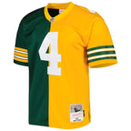 Brett Favre Green Bay Packers 1996 Split Legacy Replica Jersey - Green/Gold