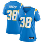 Emany Johnson Los Angeles Chargers Nike Women's Team Game Jersey -  Powder Blue