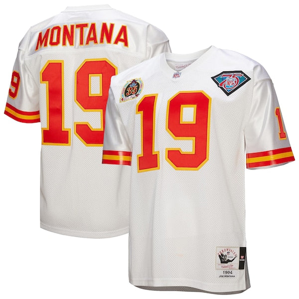 Joe Montana Kansas City Chiefs 1994  Authentic Throwback Retired Player Jersey - White