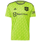 Luke Shaw Manchester United adidas 2022/23 Third Replica Player Jersey - Neon Green