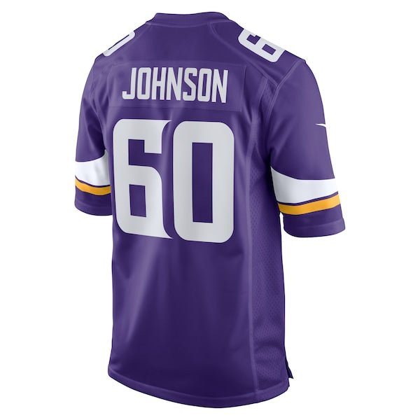Marcellus Johnson Minnesota Vikings Nike Team Game Jersey -  Purple