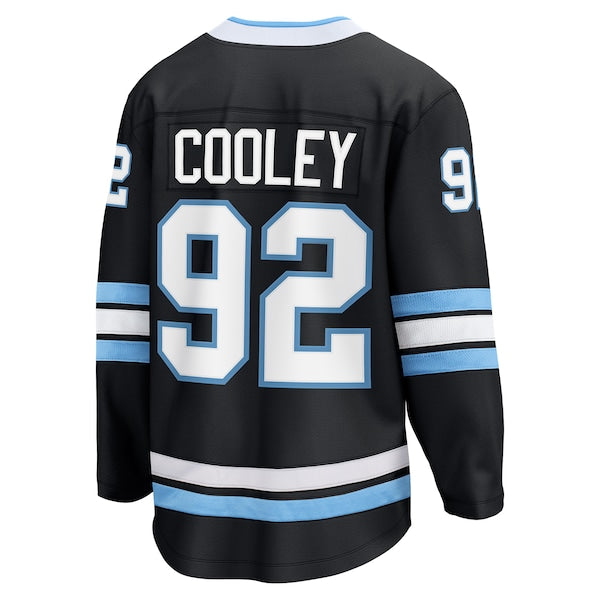 Logan Cooley Utah Hockey Club  Breakaway Player Jersey - Black/White