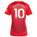 Marcus Rashford Manchester United adidas Women's 2024/25 Home Replica Player Jersey - Red