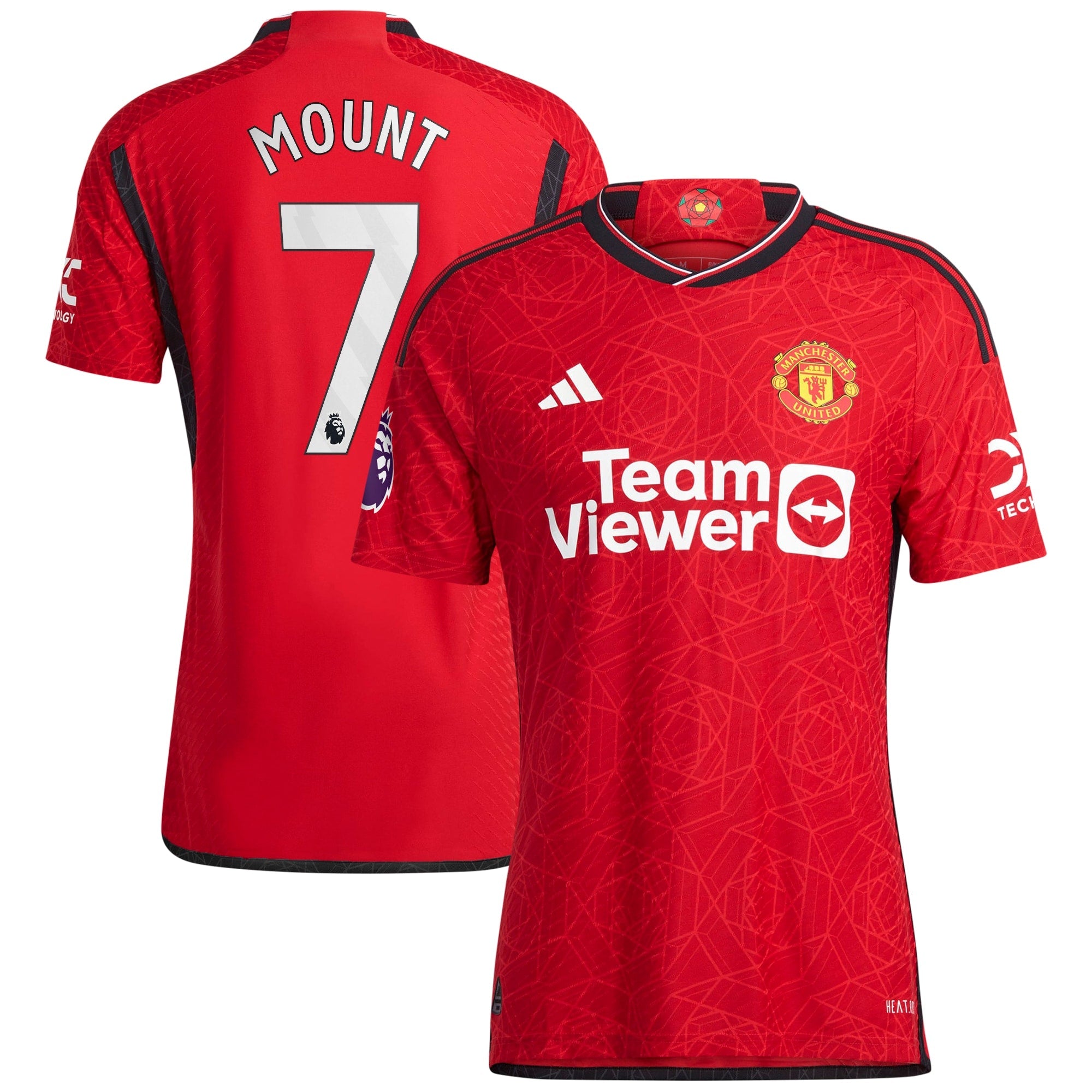 Mason Mount Manchester United adidas 2023/24 Away Authentic Player Jersey - Green/Red