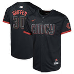 Ken Griffey Jr. Cincinnati Reds Nike Youth City Connect Limited Player Jersey - Black