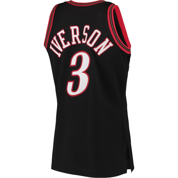 Allen Iverson Philadelphia 76ers  1997/98 Hardwood Classics Authentic Jersey - Black