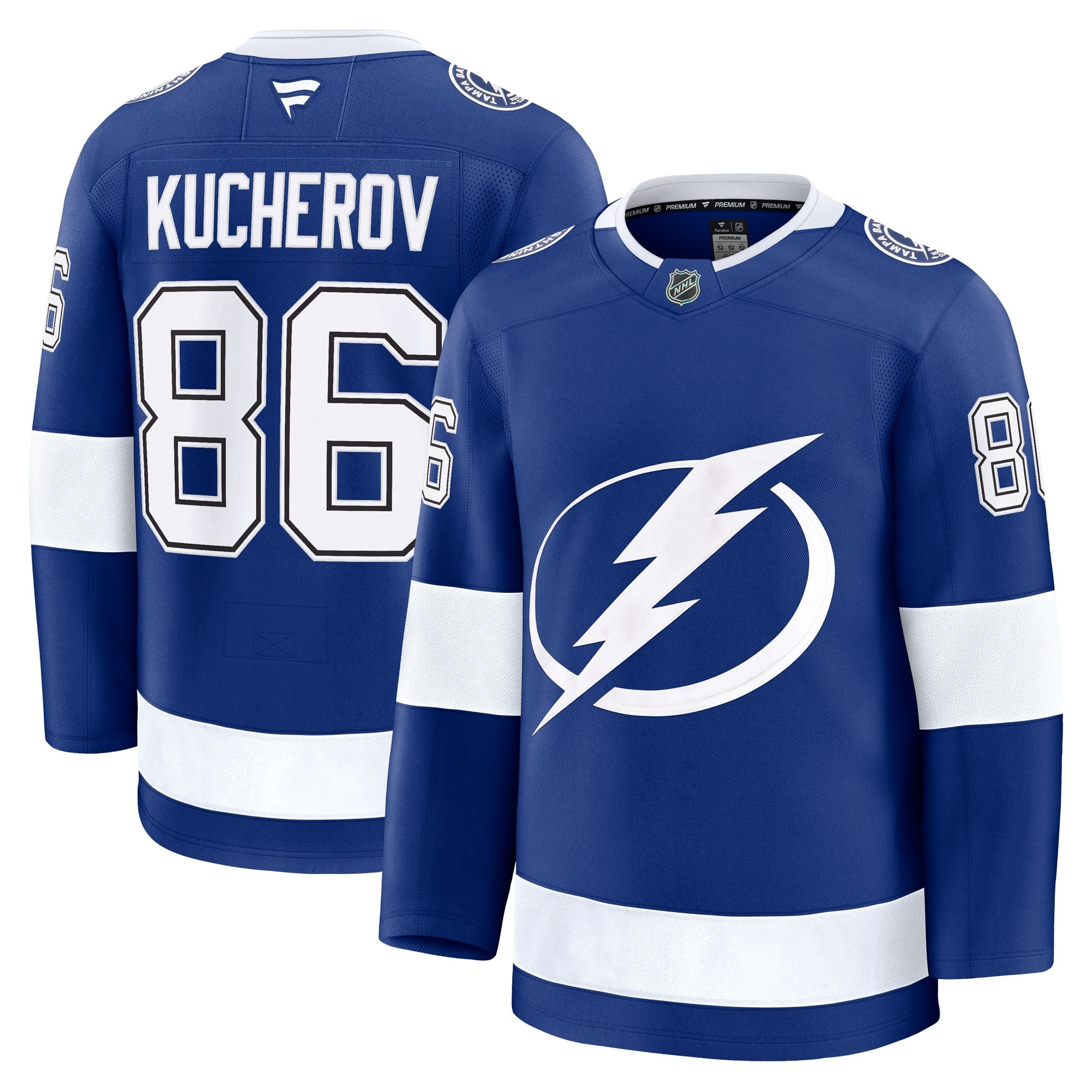 Nikita Kucherov Tampa Bay Lightning  Alternate Premium Jersey - Black/Blue