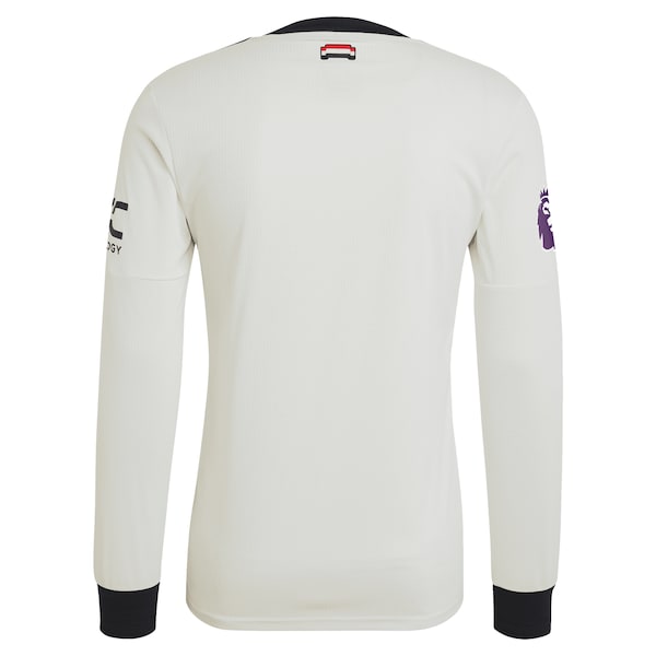 Manchester United adidas Originals  2024/25 Third Authentic Long Sleeve Jersey - Cream