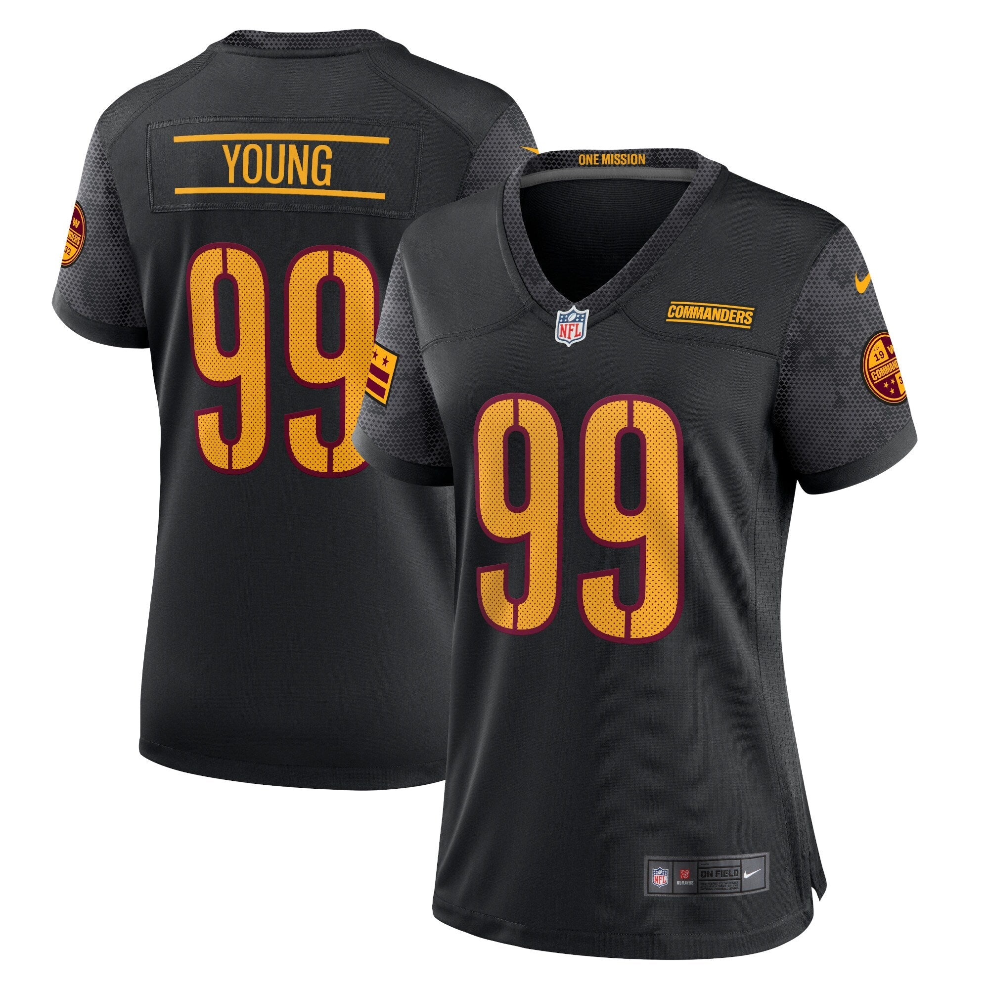 Chase Young Washington Commanders Nike Women's Player Jersey - Burgundy/Black/White