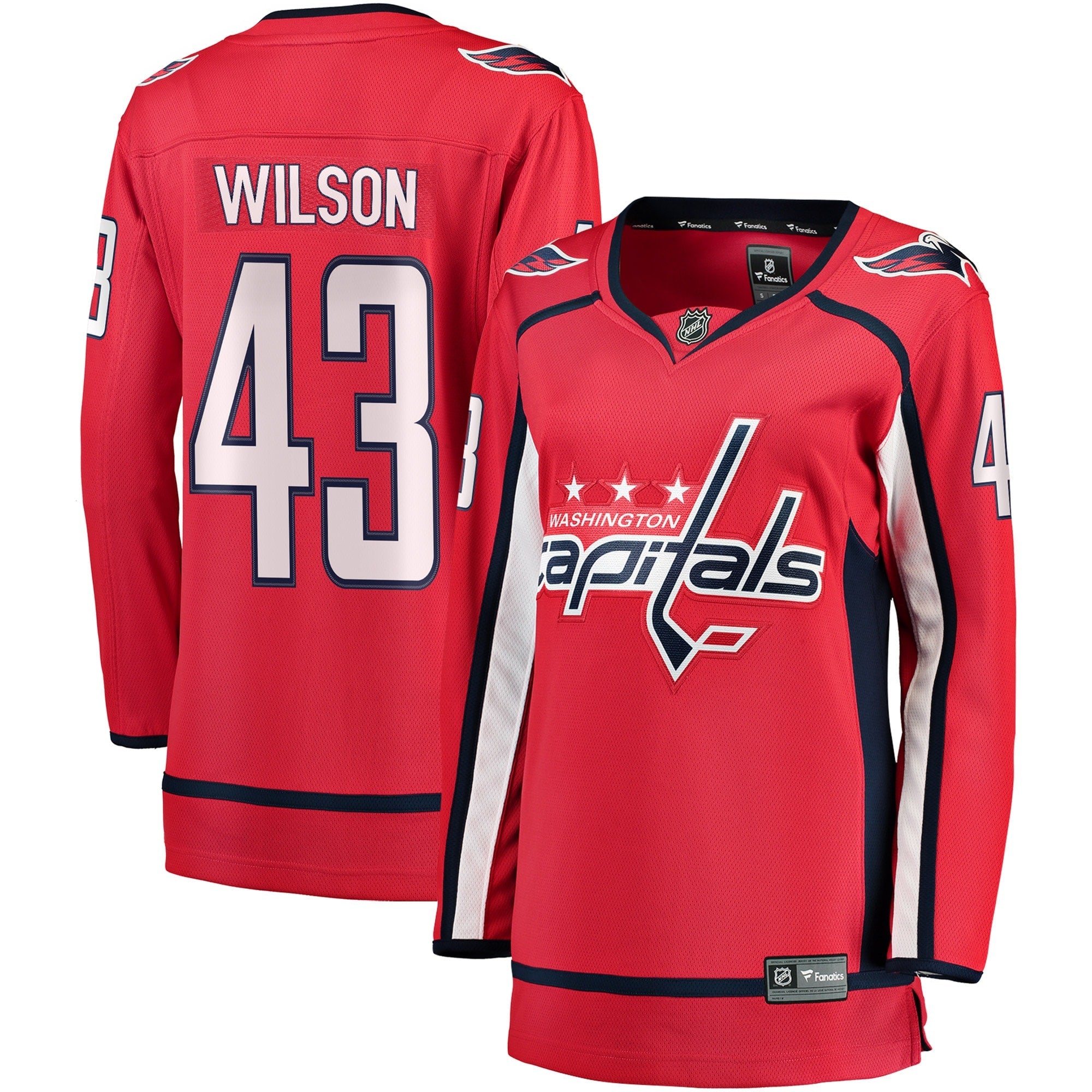 Tom Wilson Washington Capitals  Women's Alternate 50th Anniversary Premier Breakaway Player Jersey - Black/Navy/Red
