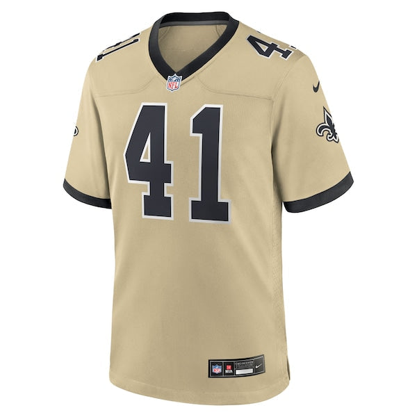 Alvin Kamara New Orleans Saints Nike Youth Gameday Golds Alternate Game Player Jersey - Gold/White/Black