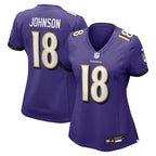 Diontae Johnson Baltimore Ravens Nike Women's Player Game Jersey - Purple