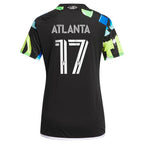 Atlanta Supporters Atlanta United FC adidas Women's 2024 The 404 Replica Player Jersey - Black