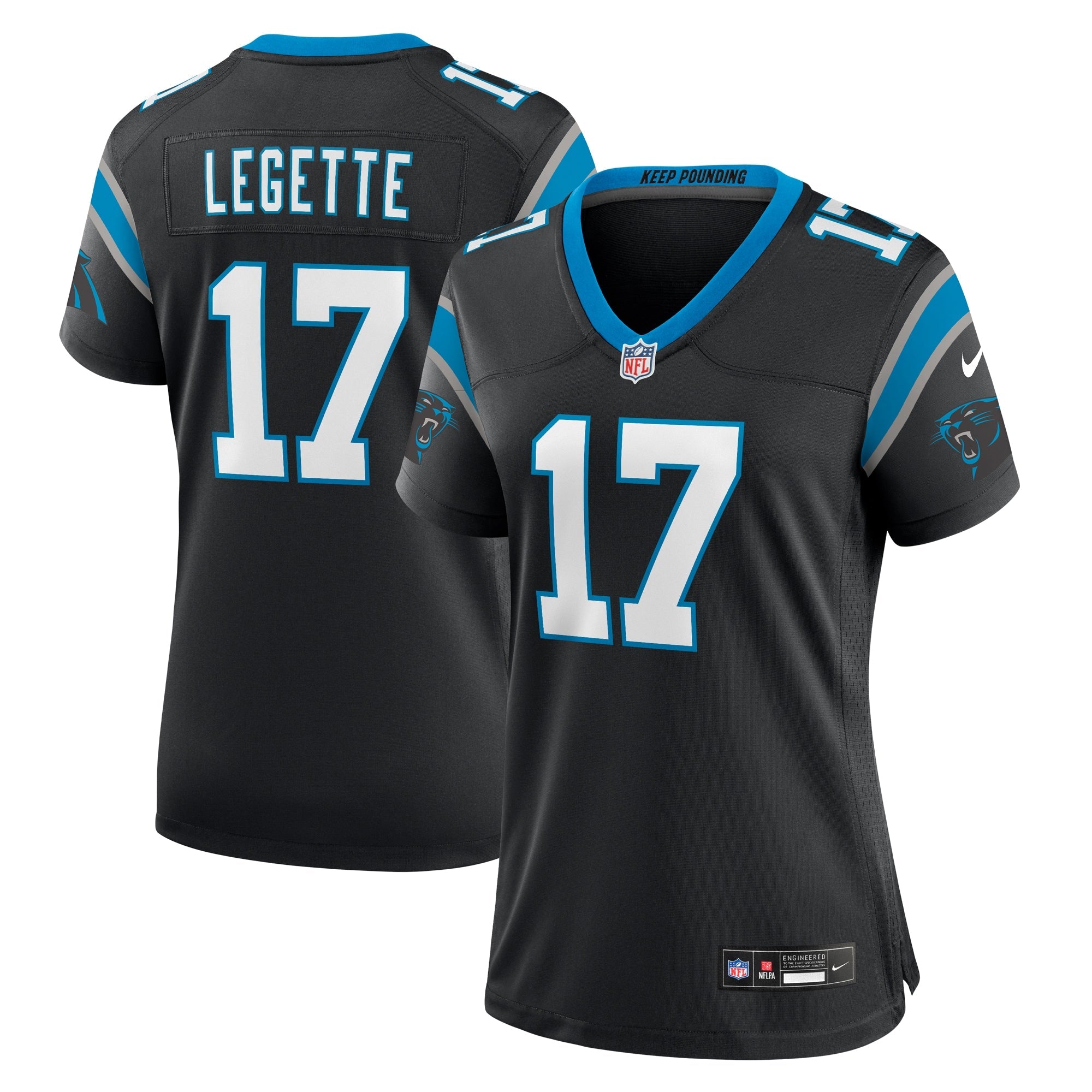 Xavier Legette Carolina Panthers Nike Women's Alternate Game Jersey -  Blue/Black