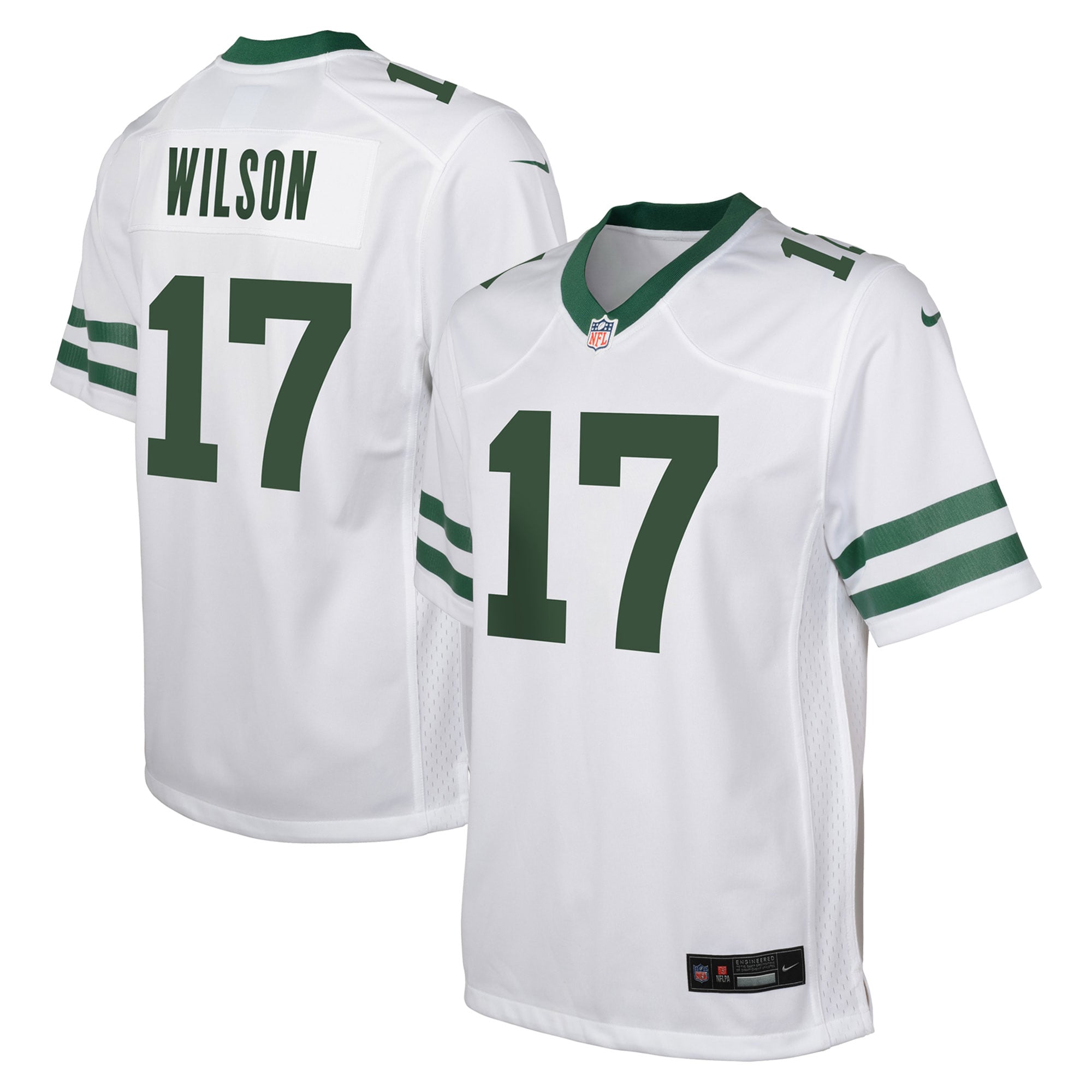 Garrett Wilson New York Jets Nike Youth Game Jersey - Green/White