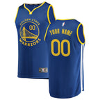Golden State Warriors  Youth 2019/20 Fast Break Custom Replica Jersey Royal - Icon Edition