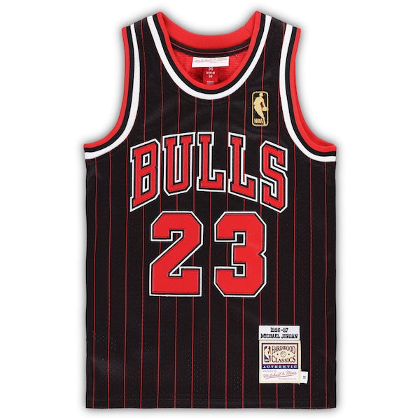 Michael Jordan Chicago Bulls Preschool 1996/97 Hardwood Classics Authentic Jersey - Black/Red/White