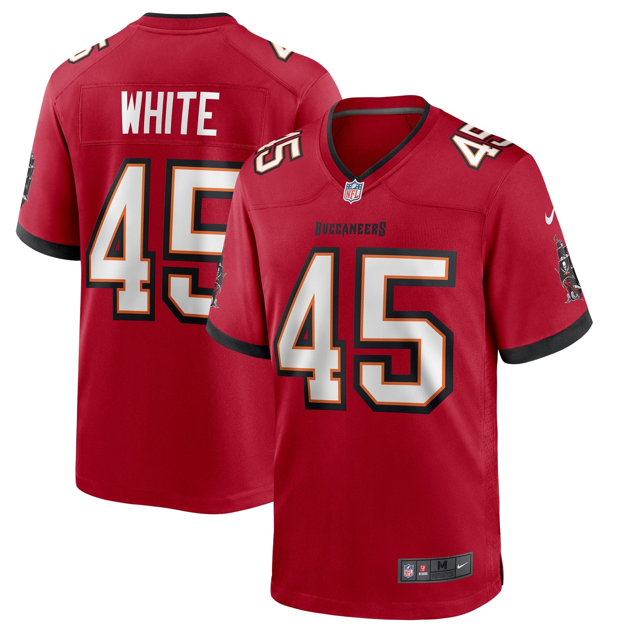 Devin White Tampa Bay Buccaneers Nike Game Jersey - Pewter/Red