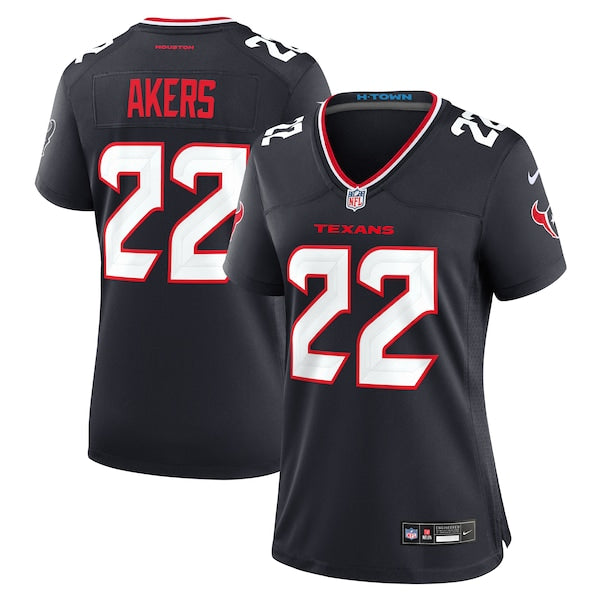 Cam Akers Houston Texans Nike Women's Team Game Jersey -  Navy