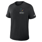 Houston Texans Nike 2025 NFL Crucial Catch Tri-Blend Dri-FIT T-Shirt - Black