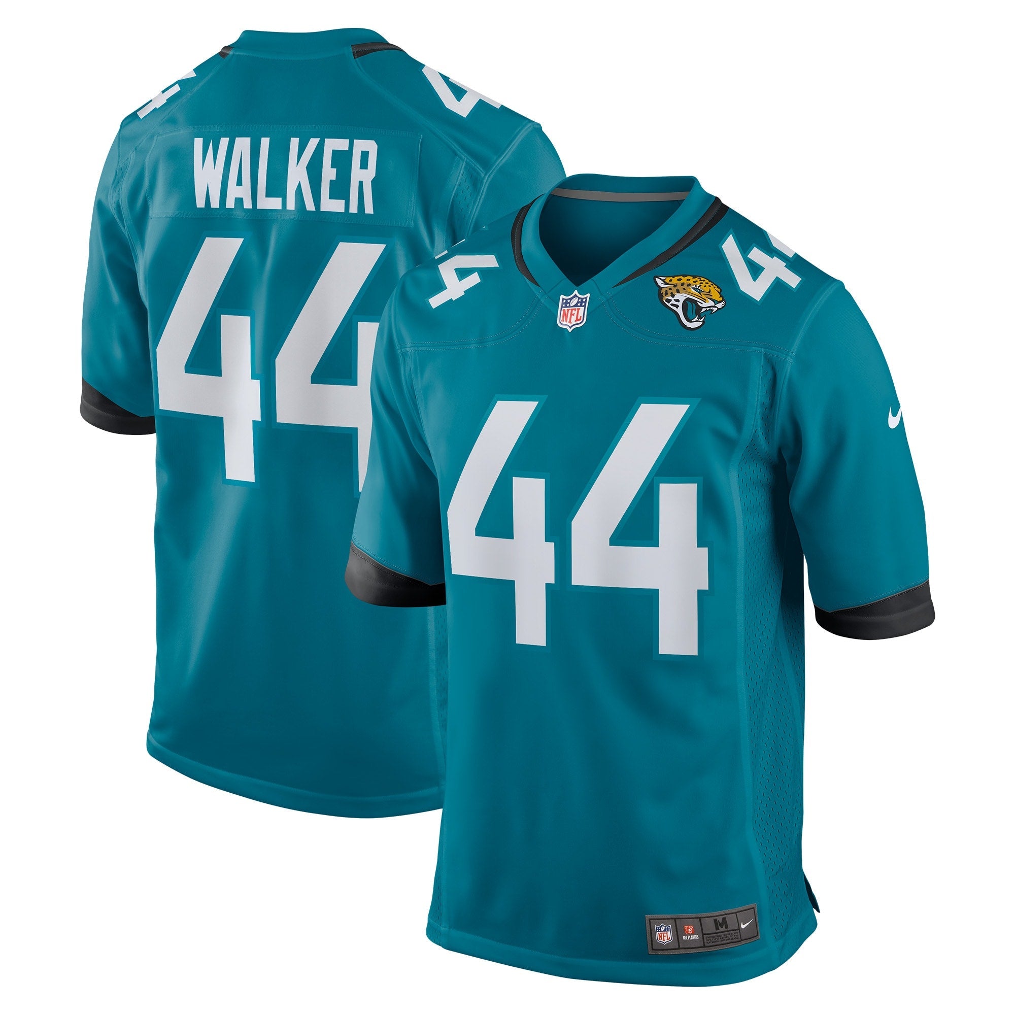 Travon Walker Jacksonville Jaguars Nike Player Game Jersey - Black/Teal/White