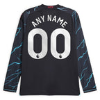 Manchester City Puma 2023/24 Third Long Sleeve Replica Custom Jersey - Navy