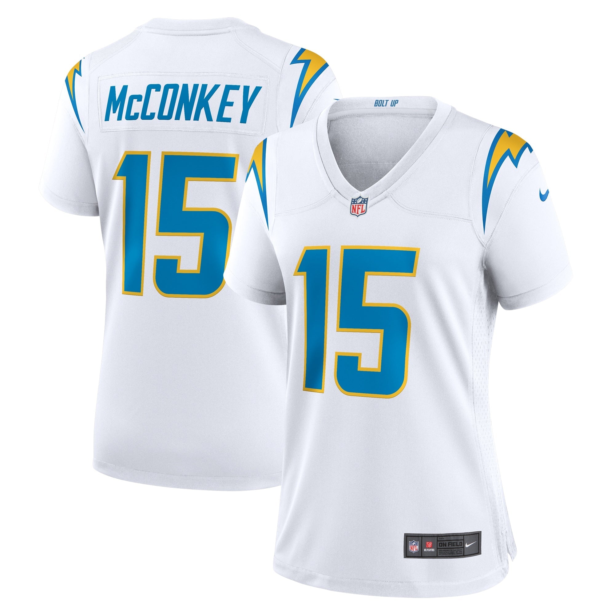Ladd McConkey Los Angeles Chargers Nike Women's Alternate Game Jersey -  Royal/Navy/White