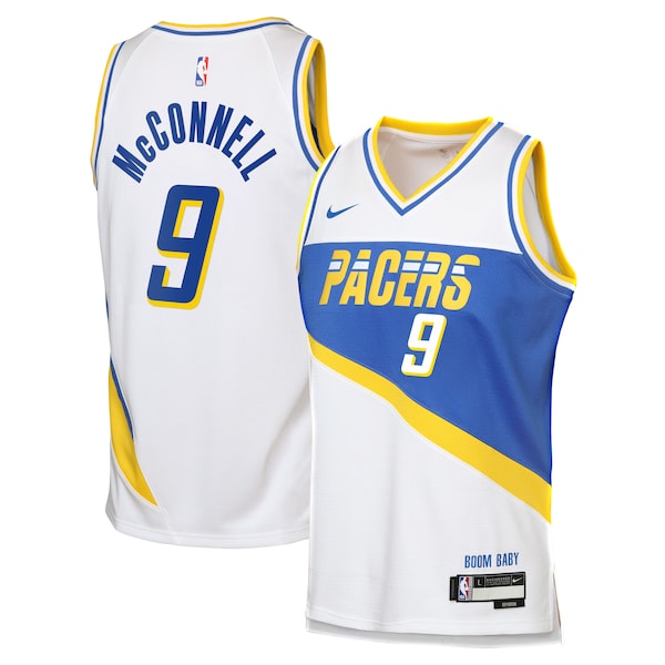 T.J. McConnell Indiana Pacers Nike 2025/26 City Edition Swingman Jersey - White