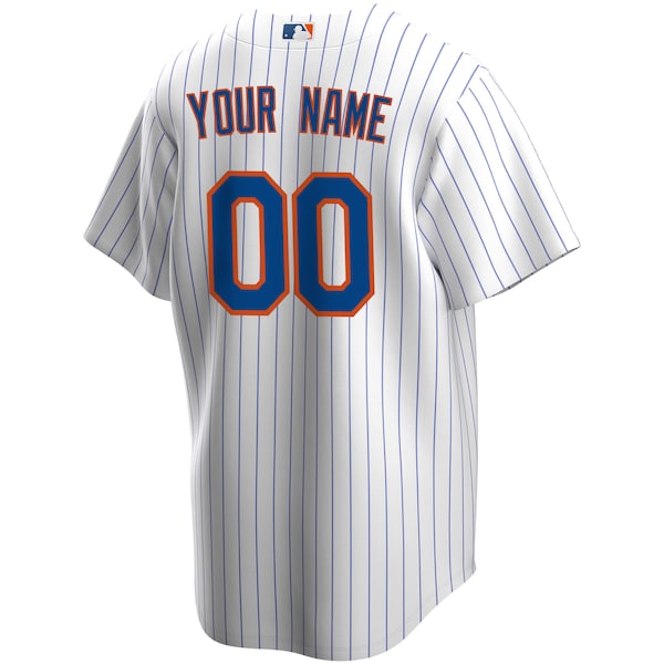 New York Mets Nike Home Replica Custom Jersey - White