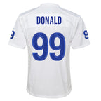 Aaron Donald Los Angeles Rams Nike Youth Super Bowl LVI Game Patch Jersey - White