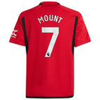 Mason Mount Manchester United adidas Youth 2023/24 Home Replica Player Jersey - Red