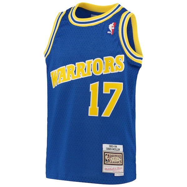 Chris Mullin Golden State Warriors Youth 1993/94 Hardwood Classics Swingman Jersey - Royal