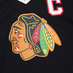Chris Chelios Chicago Blackhawks  1997/98 Captain Patch Blue Line Player Jersey - Black