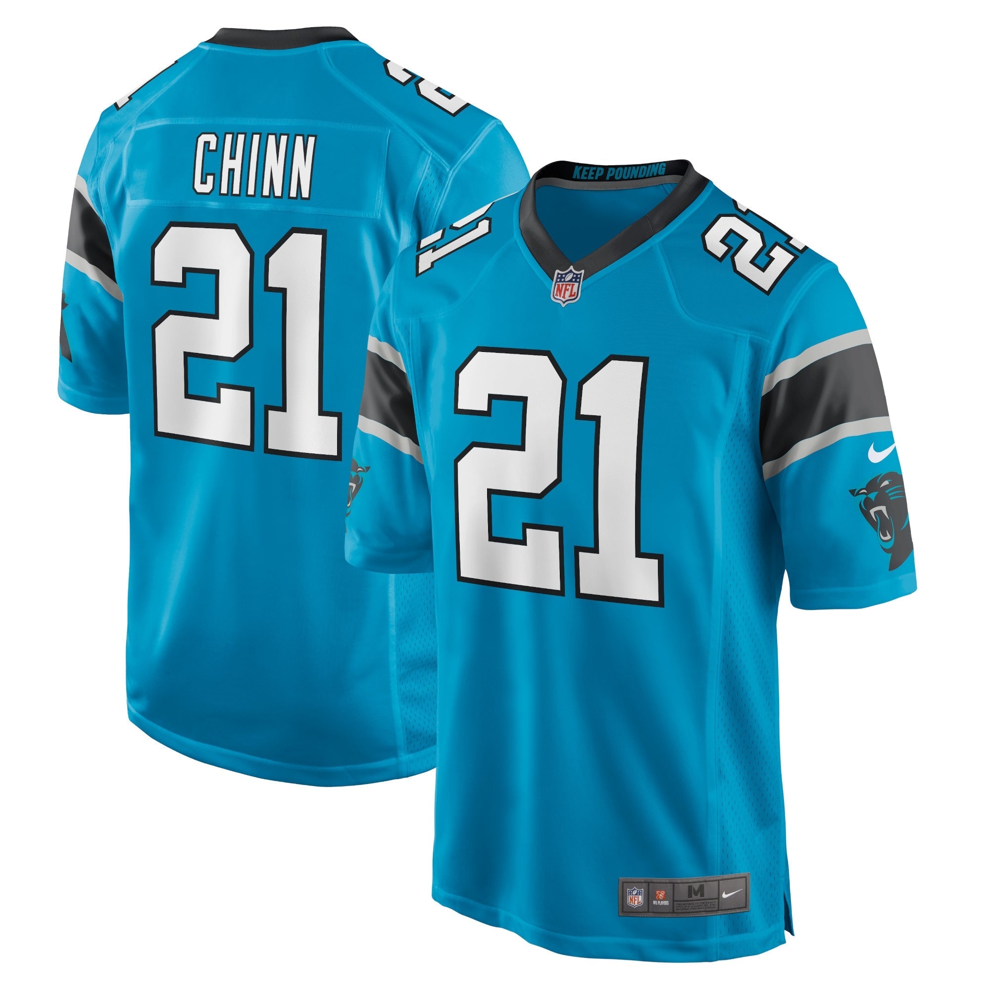 Jeremy Chinn Carolina Panthers Nike Game Jersey - White/Black/Blue